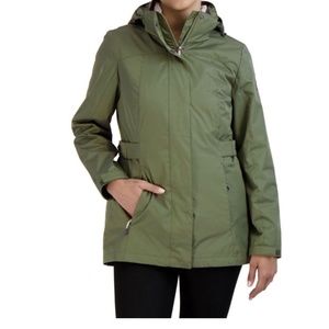Gerry Ladies' 3-In-1 Systems Vest-Jacket Lightweight Outer Jacket Green
